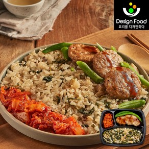 [디자인푸드]맛남주의 맛난식탁도시락 12종 골라담기 건강식단 아침 점심 저녁 직장인 한끼식사 식단조절 다이어트 간편식 양많은 맛있는 냉동도시락, 표고버섯밥&떡갈비, 1개, 230g