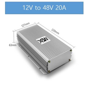 12v어댑터 24v어댑터 아답터 XWST-DC 12v ~ 48v 스텝 업 컨버터 전압 안정기 1A 20A 출력 부스트 전력 변, 협동사, 20A 알루미늄, 12V