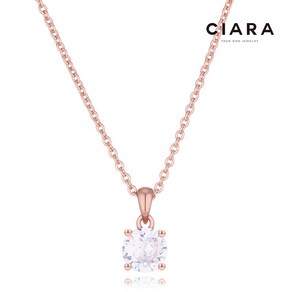 CIARA 14K Piacenza D스톤 심플 목걸이(GoldPlated)