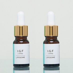 랑팡 IGF-1 리포좀 1ppm 앰플 원액 1+1, 2개, 10ml