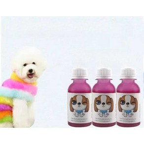 강아지 염색약 애완용 염색 펫 전용 모발 헤어 크림 털 비숑 말티즈 애견, 1개