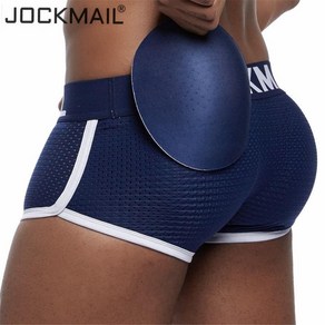 JOCKMAIL 남성 패션 스펀지 커버 팬티 아이스 스판 펀칭 초연유 스킨 3d 컵 히프 리프팅 슬림 속옷 아웃도어 레포츠 달리기 비치 서핑 수영 팬티