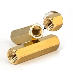 M3 황동 육각 서페이서 지지대너트 서포트 너트 지지대 PCB 보드 고정 기둥, 4mm (30개), 1개