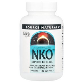 소스내추럴스 NKO 넵튠 크릴 오일 500mg 소프트젤 120정, 1개