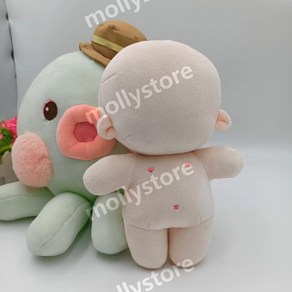 15cm 20cm 무속성 인형 솜인형 DIY 키트 아이돌인형 본체 만들기, 자수가 있는 20cm 노멀 바디, 1개