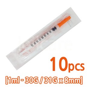 엔젤 일회용 인슐린 주사기 1ml 8mm 30G