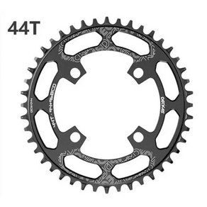 체인링 크랭크 자전거 Deckas 라운드 BCD 96mm 94 + 96bcd 40T 42T 44T MTB 산악 Alivio M4000 M4050 Deoe M612 287883, 44T black, 1개