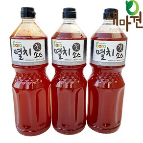 새마원 멜젓 멸치젓 소스 업소용 삼겹살 편육 목살 고기 소스, 3개, 1.95kg