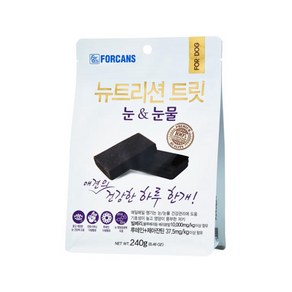 포켄스 강아지 뉴트리션 트릿 영양제, 눈물개선/눈건강, 240g, 2개