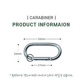 핏블락 고강도 카라비너, 5개, 블랙(무광)