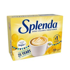 SPLENDA 제로 칼로리 감미료 50개 패킷, 50g, 1개