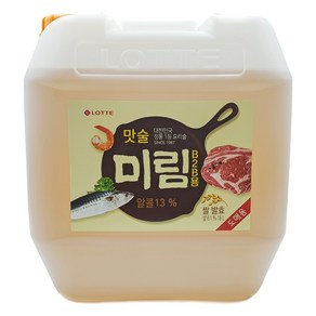 롯데 미림 18L 맛술 요리주 업소용 말통, 1개