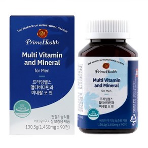 프라임헬스 멀티비타민과 미네랄 포 맨 3개월분 130.5g, 90정, 1개