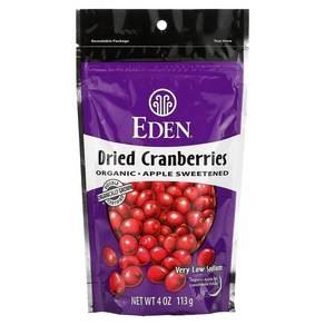 Eden Foods Oganic Died Canbeies 4 oz 113 g, 2개