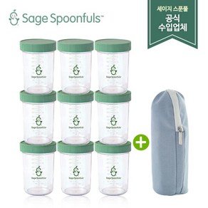 [세이지 스푼풀] [세이지스푼풀]파우치증정-NEW 유리 240ml 3P 3개세트/유리 이유식용기/이유식식기/이유식 보관용기, 3세트