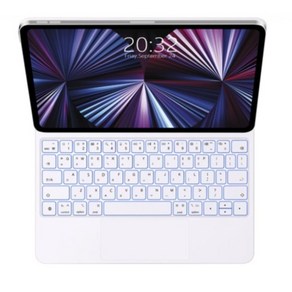 구조독 아이패드 백라이트 매직키보드 iPad 12.9 11 M1 M2 스마트폴리오, 화이트 12.9인치(한글자판), GOOJODOQ, 무선키보드