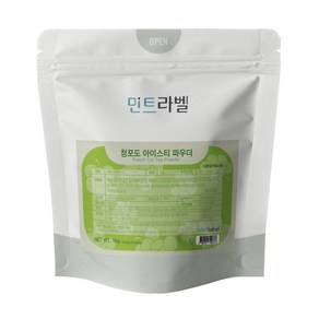 민트라벨 청포도아이스티 파우더 1kg, 1개, 1개입