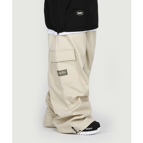 2425 NNN - 3L Vella Wide Cago -PANTS - 아이보리 / 남여공용 스노우보드복 스키복 팬츠