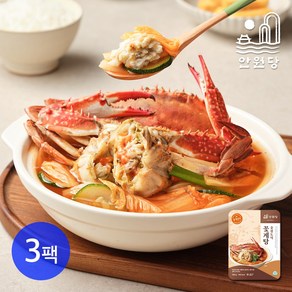 [안원당] 충청도식 꽃게탕 550g x 3팩 (총 1.65kg)