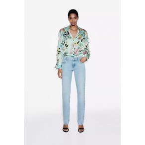 ZARA 자라 샤틴 플로랄 프린트 셔츠 1735442 2378109 2378/109