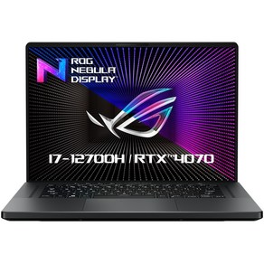 에이수스 2023 ROG 제피러스 G16 코어i7 인텔 12세대 지포스 RTX 4070, Eclipse Gay, 1TB, 16GB, WIN11 Po, GU603ZI-N4028