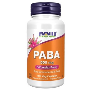 나우 NOW PABA 파바 500 mg 100 캡슐