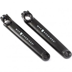 KHE MVP BMX 크랭크암 8T 4130 CMo 19mm 액슬 152mm 페어 블랙 전용 635g, 1개