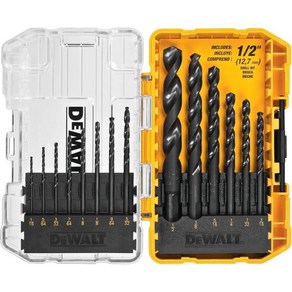 듀월트 드릴 비트 세트 14피스 135도 분할 지점 플라스틱 목재 및 금속용(DWA1184), DEWALT 드릴 비트 세트 14피스 135도 분할 포, 1개