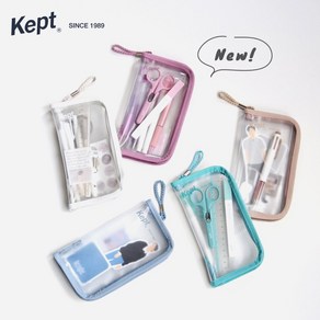 kept 페이브 펜 케이스 파우치 KPF1085 필통 5COLOR, 1개, 05. Sand Beige 샌드 베이지