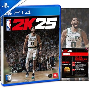 PS4 NBA 2K25 한글판 새상품 실물시디, PS4정품 한국어판 NBA 2K25