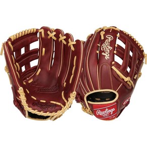 Rawlings 샌드롯 시리즈 레더 프로 H 웹 야구 글러브 버건디 32.4cm, 왼손잡이, 1개, 1) 왼손 던지기 - 32.4cm12.75인치 - 프로