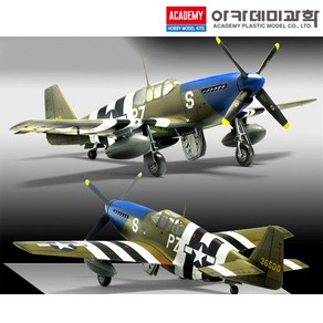 1/48 USAAF P-51B 노르망디 침공 70주년 전투기 비행기아카데미과학 12303 (안전 포장 배송)