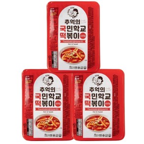 국떡 국민학교 떡볶이 오리지널, 600g, 3개