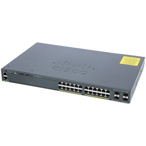 시스코 CISCO WS-C2960X-24TS-LL 24포트 10/100 중고 스위칭허브, 1개