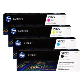 HP 정품토너 세트 CF500A CF500X HP202A HP202X M254nw M281fdw M280nw M254dw dn, CF500X 대용량/정품 4색 SET, 1세트