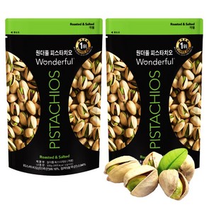 원더풀 피스타치오 가염 + 아몬드 가염 400g, 2개, 300g