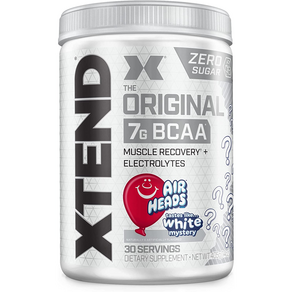 [New] 싸이베이션 Xtend 엑스텐드 BCAA 파우더 에어헤드 화이트 미스테리 30서빙 포스트 워크아웃 머슬 리커버리, 405g, 1개