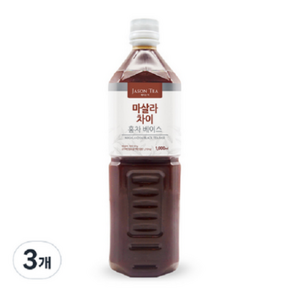 아크바 마살라차이 홍차베이스, 1L, 3개