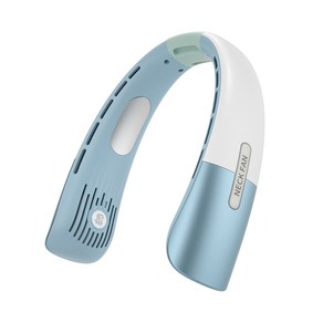 NECKFAN3 Ai Cooling 무엽 캠핑 조깅 등산 골프 낚시 목 선풍기 여름 커플 4000mAh, 03  ds009 light blue