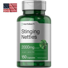 Hobaach Stinging Nettle 2000mg 150캡슐 호바흐 서양 쐐기풀 아기 이주 쐬기풀 스팅잉 네틀 추출물 추출캡슐, 1개, 150정