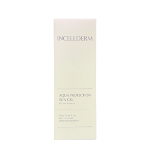 (INCELLDERM 인셀덤) 아쿠아 프로텍션 선젤 / 선크림 / 데일리선크림 자외선차단, 2개, 50ml