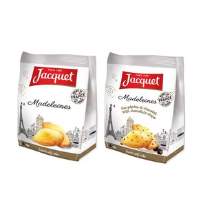 자케 마들렌 2종 어쏘티드 (플레인&초코), 160g, 2개