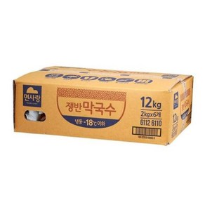 [아이핫] 면사랑 쟁반 막국수 2KG 1박스(6입), 6개, 본상품선택