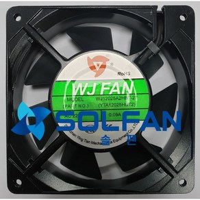 솔팬 WJ12025A2HBT-27 AC220V 냉각팬 / WJ팬 / 120MM x 25MM 사이즈 / 중국제 / 2700RPM, WJ1225A2HBT ACFAN 220V, 1개