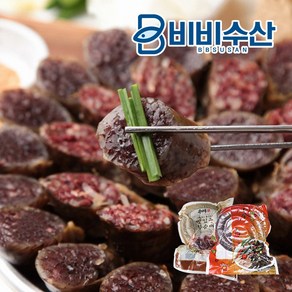 비비수산 매콤한땡초순대와 쫀득한찰순대를 동시에 즐길수 있는 냉장 명품찰순대+명품땡초순대, 1개, 1kg