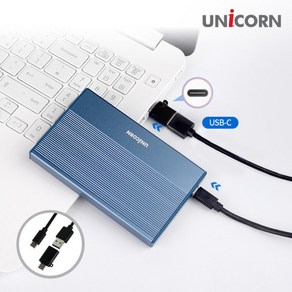 유니콘 HDD-800VA USB3.2 Gen2 2.5인치 HDD SSD 외장하드케이스 A+C젠더 알루미늄 간편조립, 선택1, 선택1