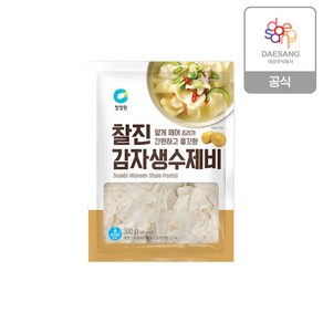 청정원 찰진생감자수제비 300g x 6개, 상세 설명 참조