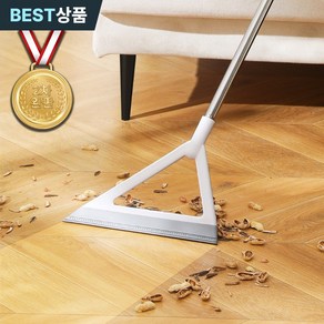 캡틴클린 먼지순삭 다용도 실리콘 빗자루 V2, 1개, 화이트