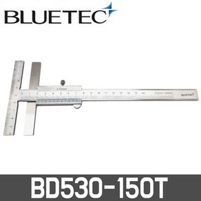 블루텍 버니어캘리퍼 T형 BD530-150T T형캘리퍼스 4019839 측정범위 0-150mm, 1개