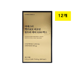 [KT알파쇼핑]여에스더 맥주효모 비오틴 울트라 케어 12박스, 12개